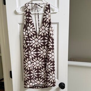 NWT Hillhouse The Emma Dress - Chocolate Shell Mosaic shift dress